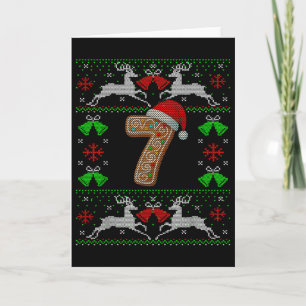 Nummer 7 67 Meme Lustiges Hässliches Weihnachten S Karte