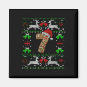Nummer 7 67 Meme Lustiges Hässliches Weihnachten S Magnet