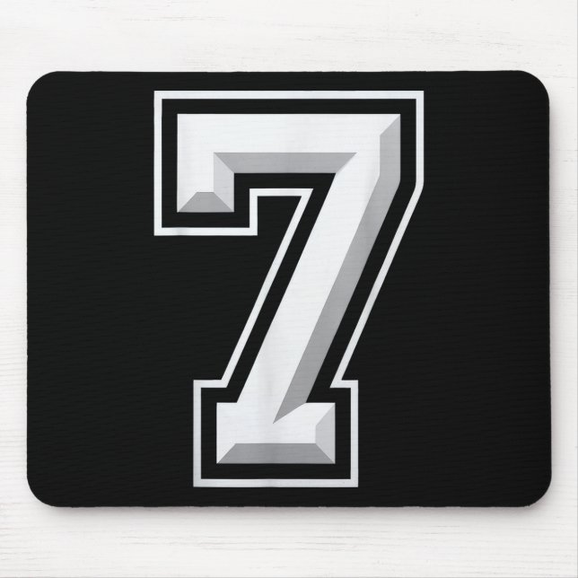 Nummer 7 67 Meme Matching  Mousepad (Vorne)