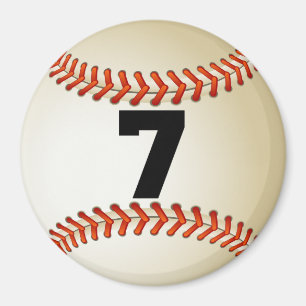 Nummer 7 Baseball Magnet