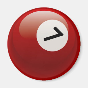 NUMMER 7 BILLIARDS BALL MAGNET