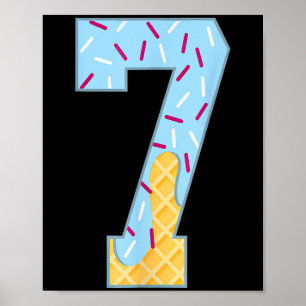 Nummer 7 Eis Drip 67 Meme Paar Halloween C Poster