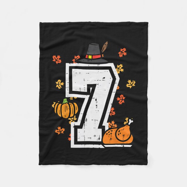 Nummer 7 Erntedankfest 6 7 passend 67 Meme Männer  Fleecedecke (Vorderseite)