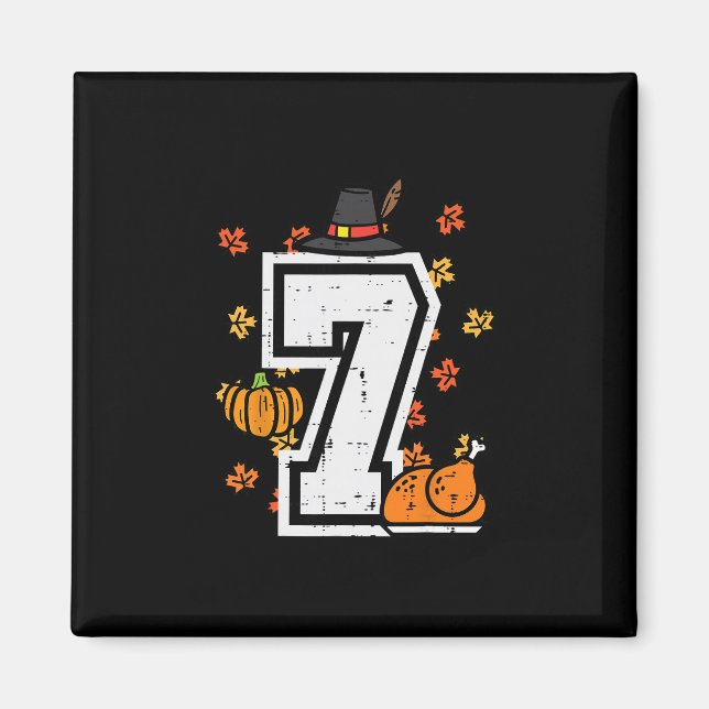 Nummer 7 Erntedankfest 6 7 Passend 67 Meme Männer  Magnet (Vorne)