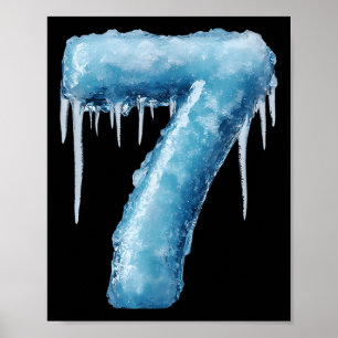 Nummer 7 Fire Ice Nummer Sechs Sieben Meme 67 Alph Poster