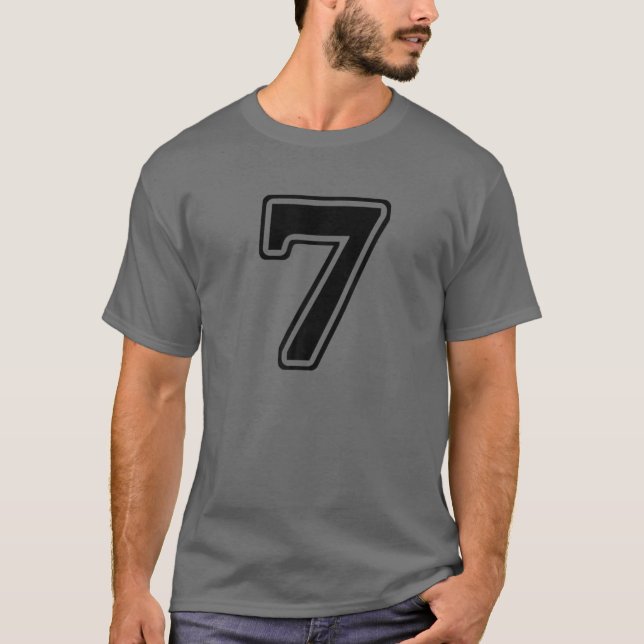 Nummer 7 Front T-Shirt (Vorderseite)