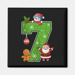 Nummer 7 Lustig 67 Meme Paar Schlafanzug Weihnacht Magnet