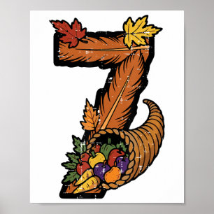 Nummer 7 Matching 67 Meme 6 7 Erntedankfest Jungen Poster