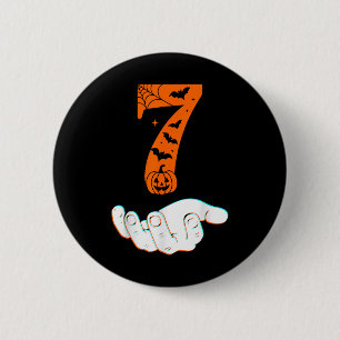 Nummer 7 Matching 67 Meme Halloween Kostüm Männer  Button