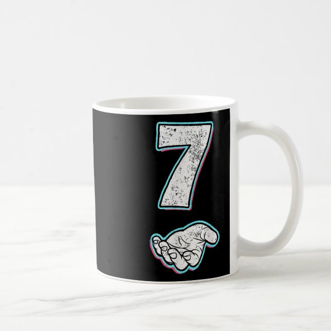 Nummer 7 Matching 67 Meme Halloween-Kostüm Männer  Kaffeetasse (Rechts)