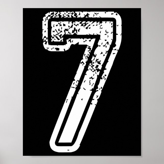 Nummer 7 Matching 67 Meme Halloween Kostüm Männer  Poster (Vorne)