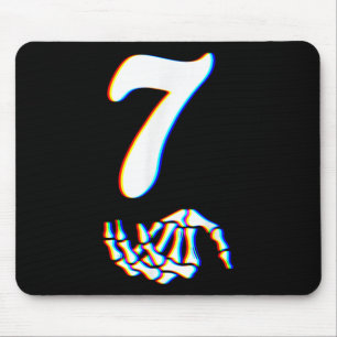 Nummer 7 Matching 67 Meme Skeletthand Halloween  Mousepad