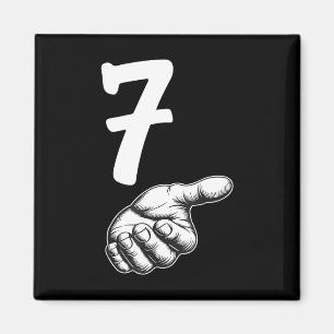 Nummer 7 Matching Duo 67 Meme Gen Alpha Slang Hall Magnet