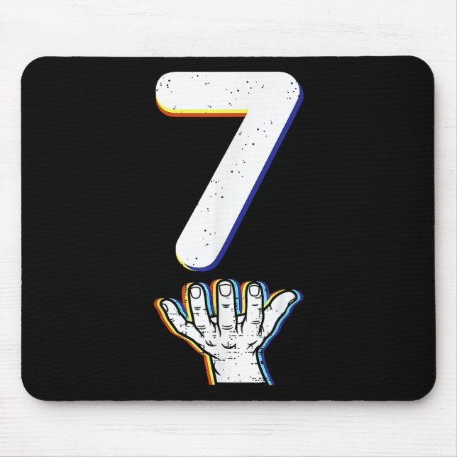 Nummer 7 passend 67 Meme Halloween Kostüm Männer F Mousepad (Vorne)