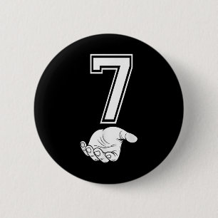 Nummer 7 passend 67 Meme Halloween-Kostüm Männer W Button