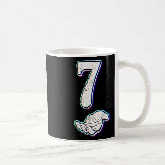Nummer 7 passend 67 Meme Halloween-Kostüm Männer W Kaffeetasse (Rechts)