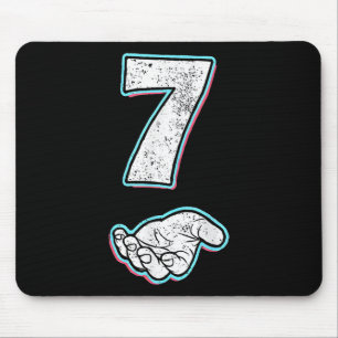 Nummer 7 passend 67 Meme Halloween-Kostüm Männer W Mousepad