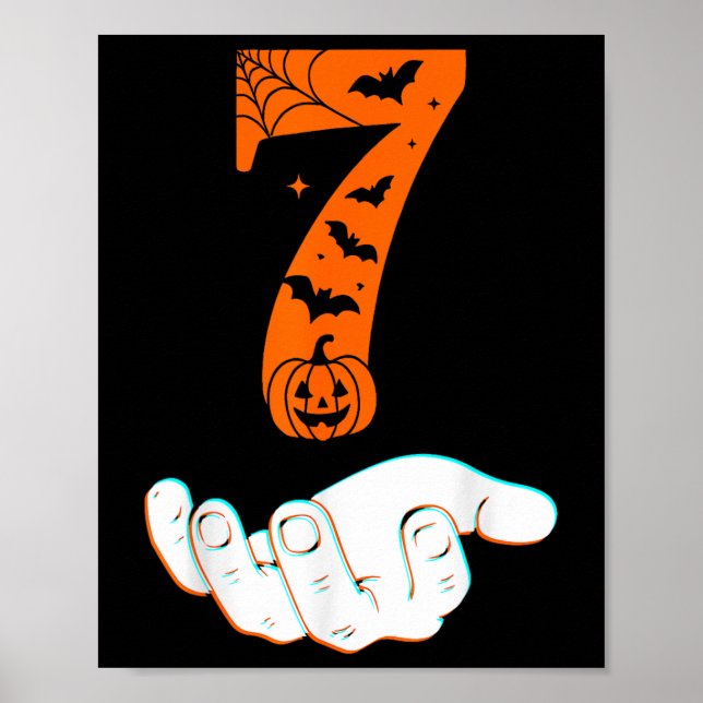 Nummer 7 passend 67 Meme Halloween Kostüm Männer W Poster (Vorne)