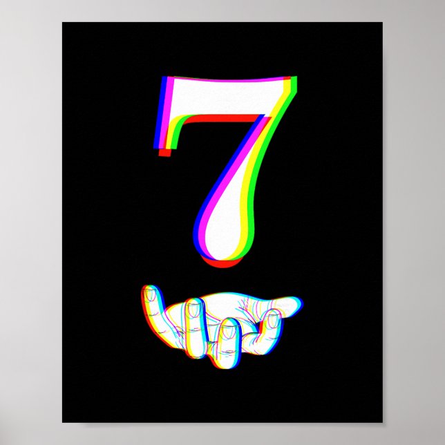 Nummer 7 passend 67 Meme Halloween-Kostüm Männer W Poster (Vorne)
