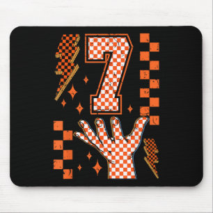 Nummer 7 passend 67 Meme kariert Halloween-Kostüm Mousepad