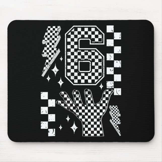 Nummer 7 passend 67 Meme Kariertes Kostüm Kinder  Mousepad (Vorne)
