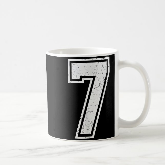 Nummer 7 passend 67 Meme Kostüm Männer Frauen Kind Kaffeetasse (Rechts)