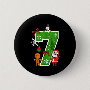 Nummer 7 Passend 67 Meme Weihnachtskostüm Männer W Button