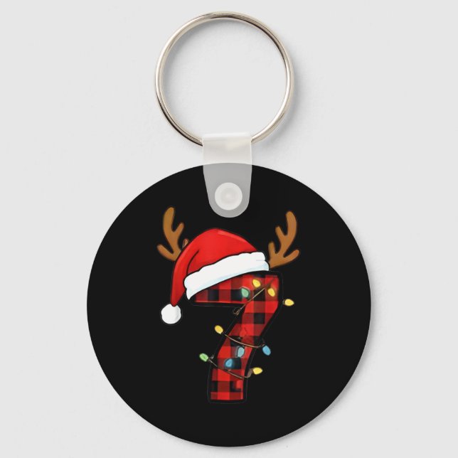 Nummer 7 Passend 67 Meme Weihnachtskostüm Männer W Schlüsselanhänger (Vorderseite)