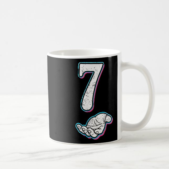 Nummer 7 passend zu 67 Meme Halloween Kostüm Männe Kaffeetasse (Rechts)