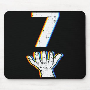 Nummer 7 passend zu 67 Meme Halloween-Kostüm Männe Mousepad