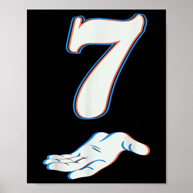 Nummer 7 passend zu 67 Six Seven Meme Paar Hallowe Poster (Vorne)