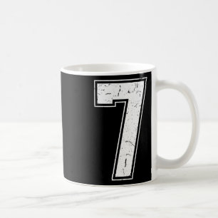 Nummer 7 passendes Kostüm 67 Meme Kostüm Distresse Kaffeetasse
