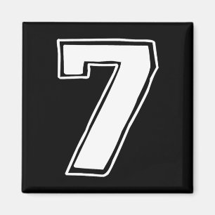 Nummer 7 Sechs Sieben 6 7 Meme 67 Lustiger 7. Gebu Magnet