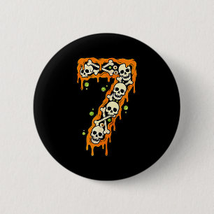 Nummer 7 Sechs Sieben 6 7 Meme Lustiges Design Paa Button