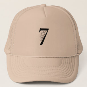 Nummer 7 truckerkappe