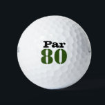 Nummer 80 par Golfplatz für 80. Geburtstag Golfer Golfball<br><div class="desc">Nummer 80 par Golfplatz für Golfplätze zum 80. Geburtstag</div>