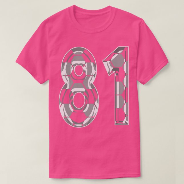 Nummer 81 Jersey 81 Mama Player Fan 1 T-Shirt (Design vorne)