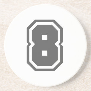 Nummer 8 getränkeuntersetzer