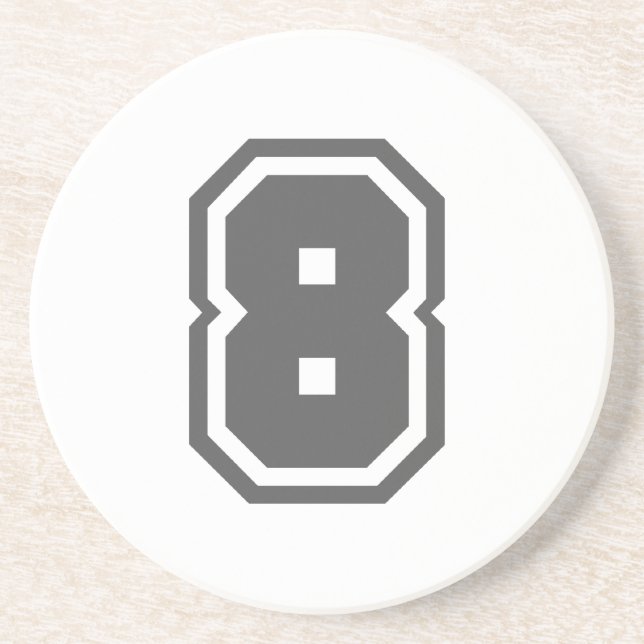 Nummer 8 getränkeuntersetzer (Vorne)