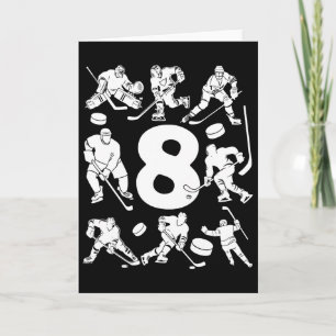 Nummer 8 Jahre Eishockey 8. Geburtstag (2) Karte