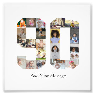 Nummer 90 Fotocollage Fotodruck