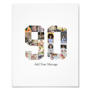 Nummer 90 Fotocollage Fotodruck