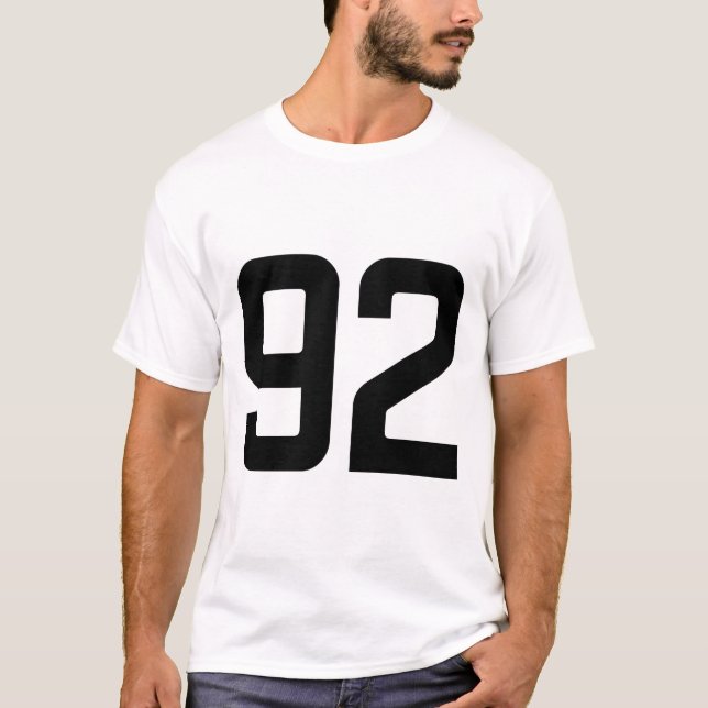NUMMER 92 T-Shirt (Vorderseite)