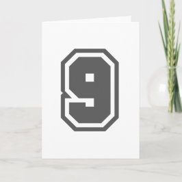 Nummer 9 karte
