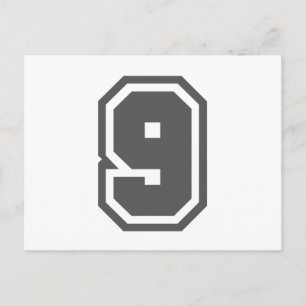 Nummer 9 postkarte