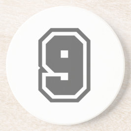 Nummer 9 sandstein untersetzer