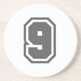 Nummer 9 sandstein untersetzer