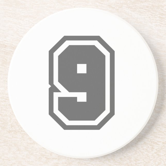 Nummer 9 sandstein untersetzer (Vorne)