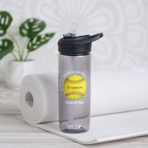 Nummer des Softballspielers Trinkflasche