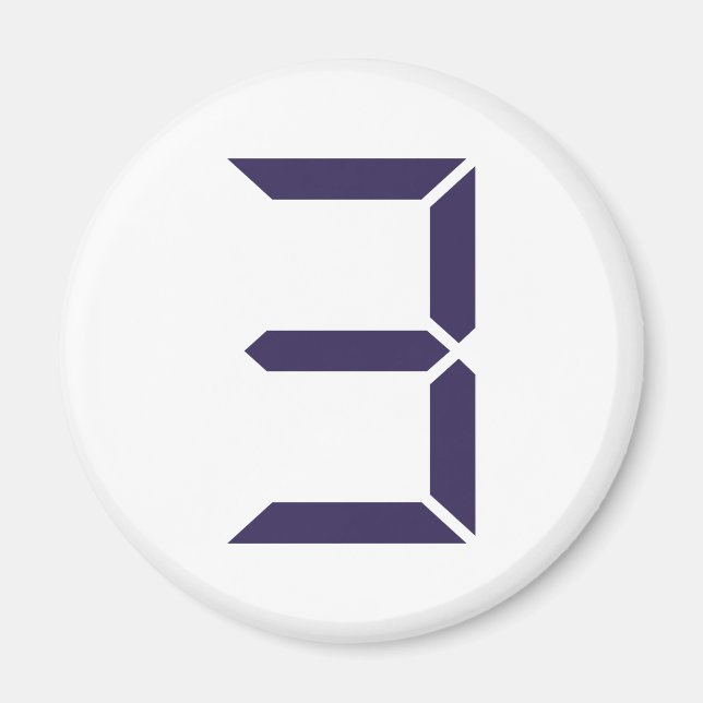 Nummer - drei - 3 magnet (Vorne)